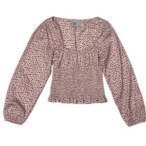 Princess Polly Melvin Top - White/Pink - US 0